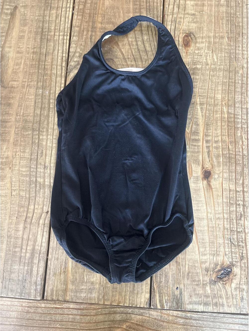 Motion wear Black  Halter One Piece Size 12 Girls Gymnastics Dance Liotard Kids